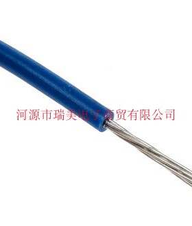 瑞美电子UL1007线型电线线规22AWG蓝色300V单芯100M长811-7581