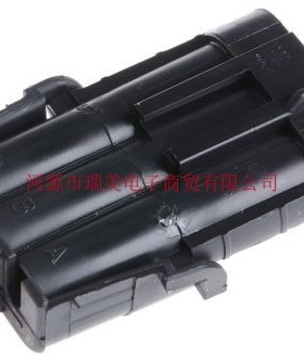 Delphi德尔福Weather-Pack汽车连接器3路电缆安装黑色公12010717