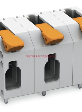 PCB接线端子11.5MM间距3极灰色2604-1503电子元件Wago连接器