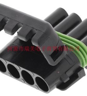 Delphi德尔福汽车连接器Weather-Pack电缆安装4路母座12020832