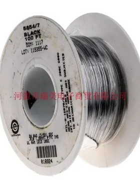 Alpha阿尔法PTFE设备电线24AWG黑色30米UL1213线型5854/7 BK005