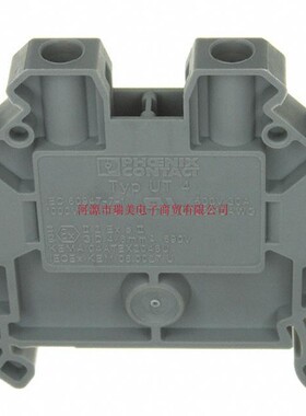 Phoenix菲尼克斯连接器UT4馈通式端子板DIN导轨3044102