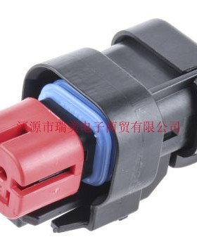 TE泰科AMPSEAL 16汽车连接器2路电缆安装红色母外壳776522-1