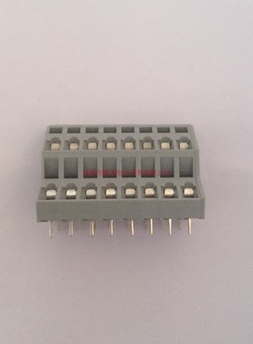 WAGO万可双层PCB接线端子焊针间距5MM灰色2x8极736-108