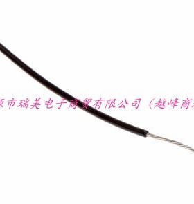 瑞美内部连线电线UL1213线型24AWG黑色600V线单芯100M长813-3476