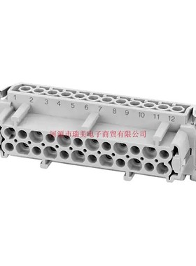 Amphenol安费诺24+PE重载连接器插件模块母头C14610B0241021