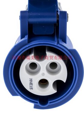 Mennekes蓝色3P工业电源IP44电缆安装16A额定电流230V插座510