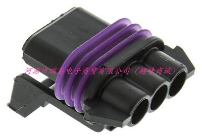 Delphi德尔福Metri-Pack 150汽车连接器3路黑色母座12110293
