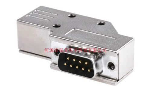 MH连接器套件直角9路D-Sub插头内含护罩插件MHDCMR9-DM9P-K