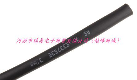 瑞美电子热缩套管直径3MM黑色3:1收缩直径1MM套管10M长700-4532