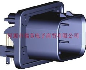 TE泰科3行14路汽车连接器面板安装黑色公管座776267-1