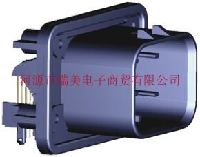 TE泰科3行14路汽车连接器面板安装黑色公管座776267-1