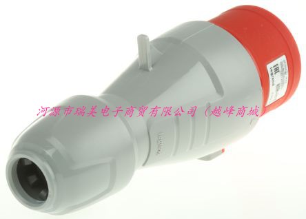 Legrand工业连接器32A415V插头3P+N+E公插IP44防护等级5 552 39