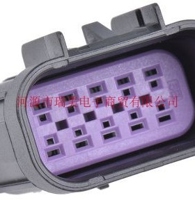 Delphi汽车连接器GT 150电缆安装10路黑色公插15326847