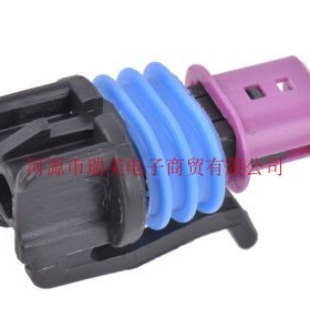 Delphi德尔福GT 150电缆安装汽车连接器2路黑色母15449028