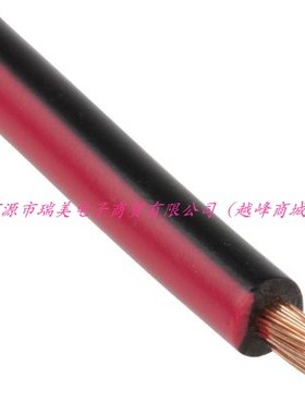 瑞美电子30M黑红色1MM²横截面积600VISO6722-1汽车电线122-5866