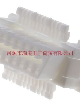 TE汽车连接器2行16路面板安装白色公外壳179631-1