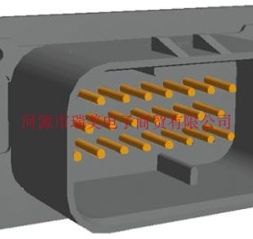 TE泰科电子3行23路面板安装灰色公电路板焊接连接器1-776200-4