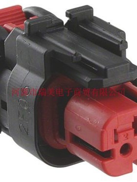 TE汽车连接器AMPSEAL 16公插2路黑色外壳776427-1