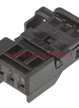 TE泰科汽车连接器3路电缆安装黑色母外壳953697-1现货15PCS