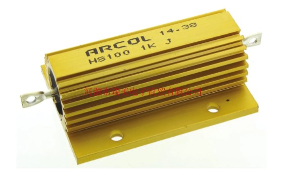 Arcol铝壳电阻1kΩ电阻值100W额定功率±5%容差HS100 1K J
