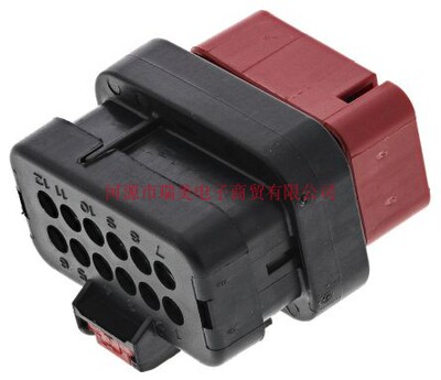 TE泰科AMPSEAL 16连接器2行12路电缆安装红色公外壳776437-1