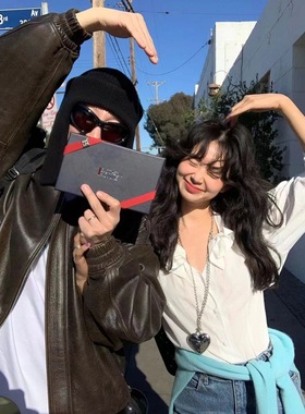 fever同款长款大号爱心项链