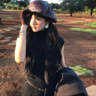 耳朵*仔子银色耳环 不规则纹理磨砂花瓣耳环