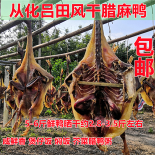 正宗从化吕田腊味新鲜青头麻鸭腌肉咸香日晒煲仔饭粥农家自制包邮