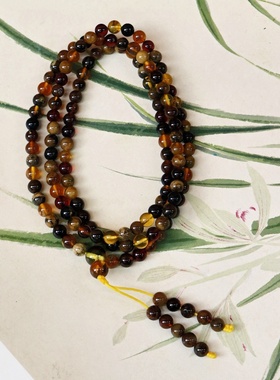 天然琥珀缅珀多宝多圈M01A34566