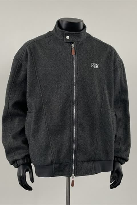 TQJ211-P80新款美式毛呢外套高街潮牌港风日系情侣宽松夹克,男装夹克,星座1608