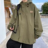 V1800-P65新款山系机能连帽冲锋衣夹克外套百搭纯色上衣，男装夹克，星座1608