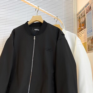SSQ662-P63 新款美式高街廓形棒球服外套复古水洗万针刺绣夹克图片