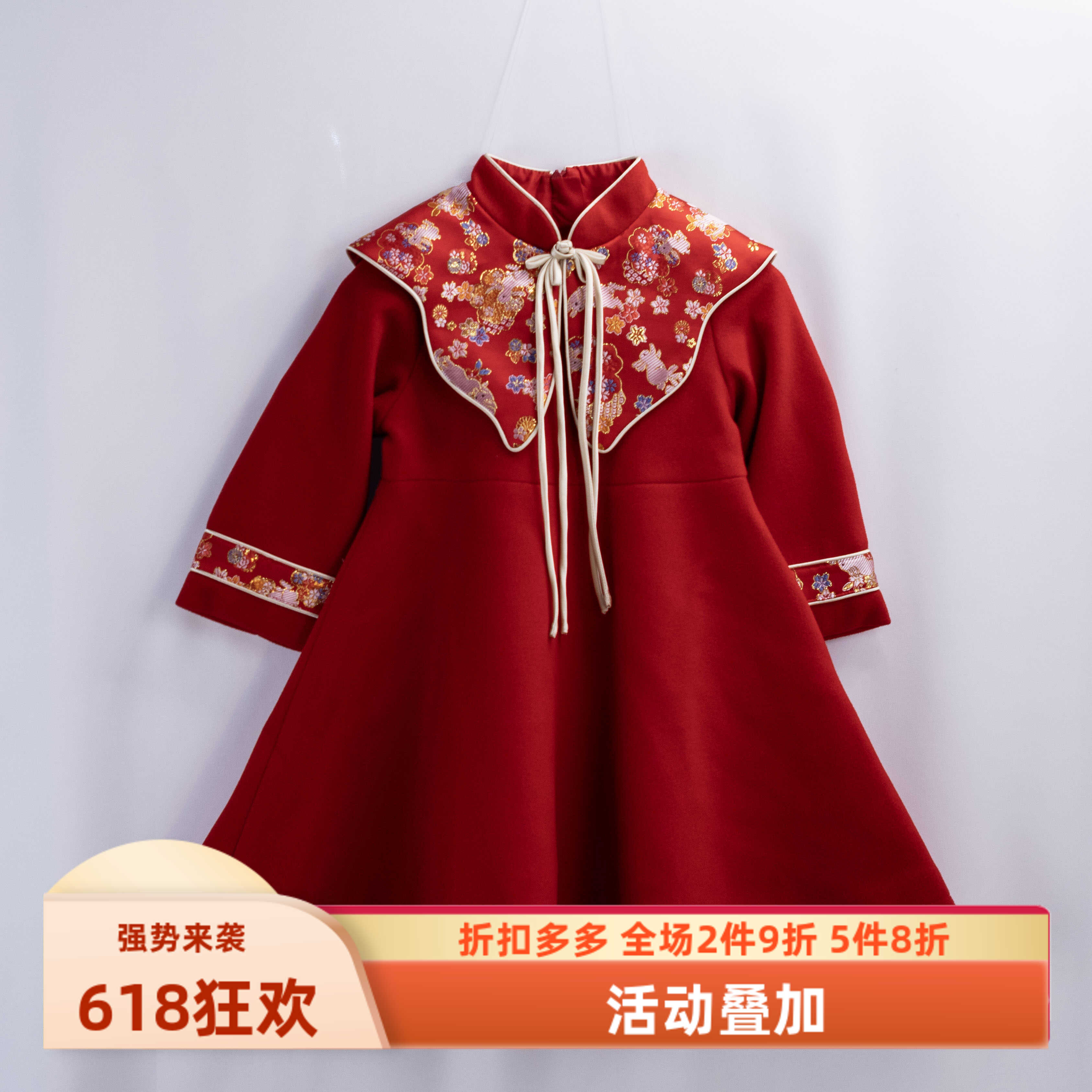 女宝宝100-150中国风礼服以太儿