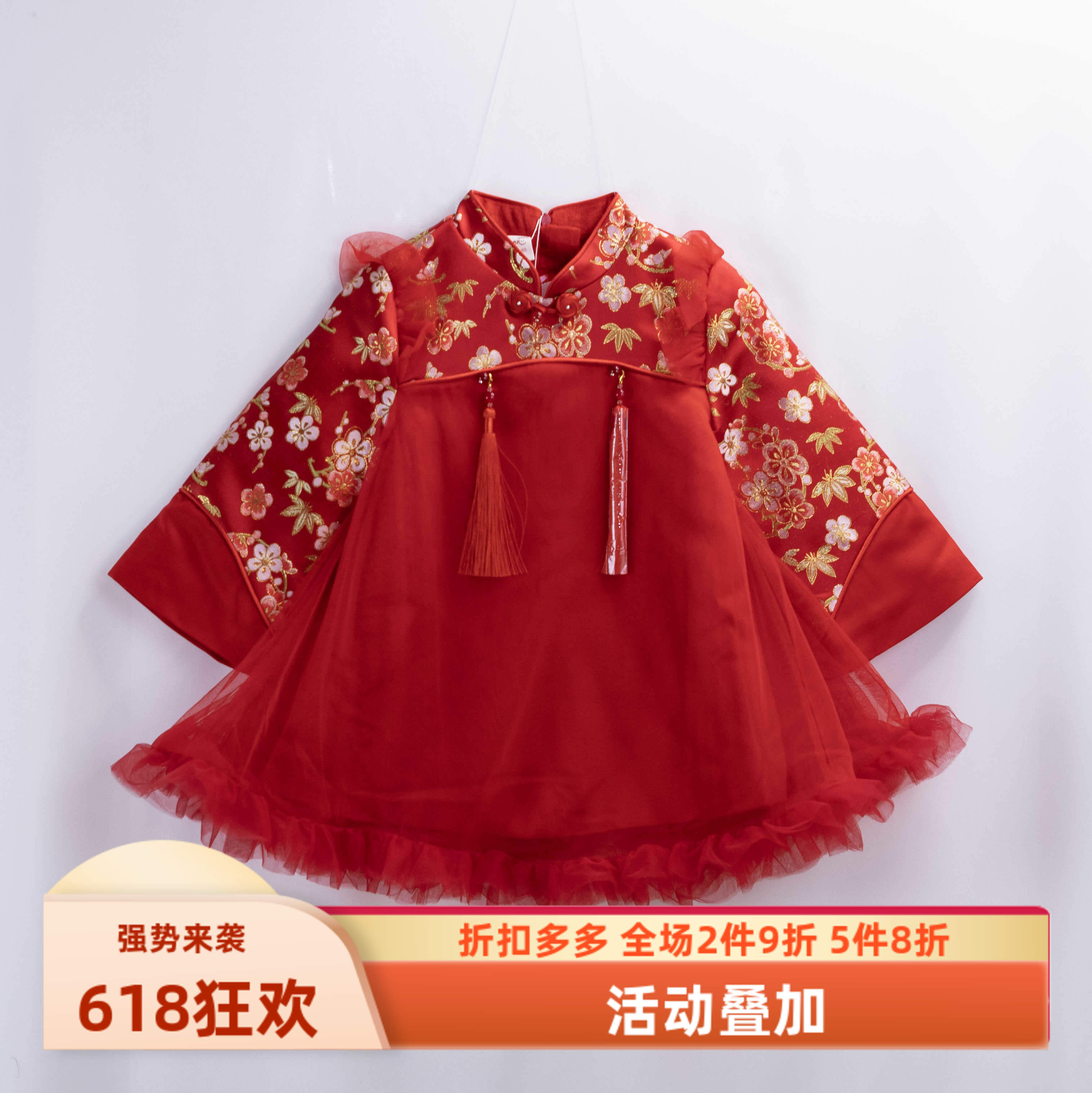 100-150女宝宝拜年装以太儿