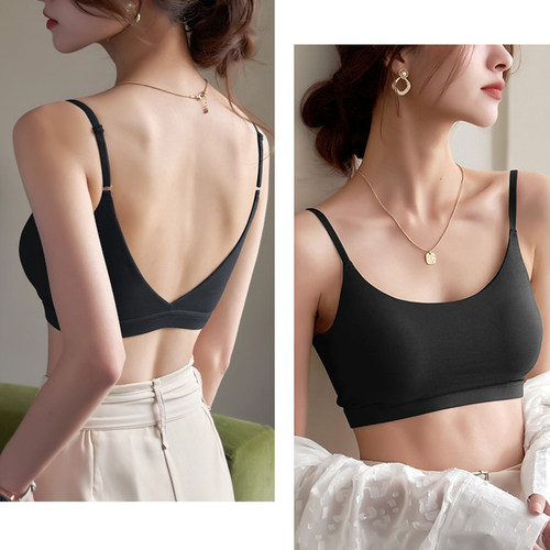 美背吊带文胸网红罩杯内衣抹胸夏