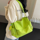 新款 帆布单肩包女上课通勤包韩版 少女小清新大容量学生休闲斜挎包