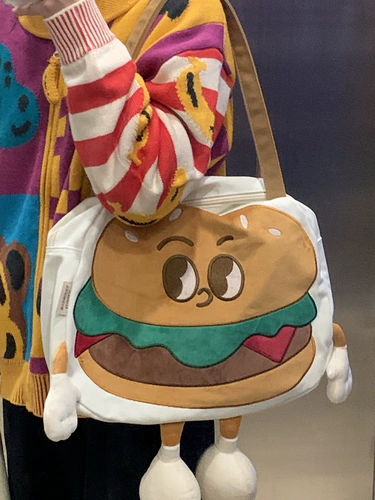 Мультяшный вместительный и большой шоппер, милая сумка на одно плечо