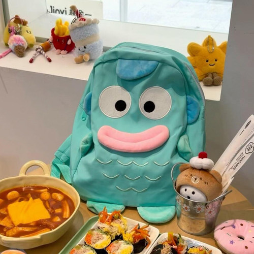 可爱卡通百搭丑萌小丑鱼双肩包中学生书包个性搞怪大学生背包礼物