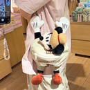 可爱卡通毛绒玩偶小包包新款 开心小老鼠单肩斜挎包外出旅行小背包