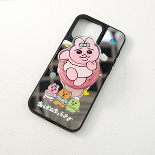 苹果16手机壳iphone15Pro适用12/13/14/15ProMax镜面卡通日本内裤兔opanchu尿布兔亚克力磁吸支架magsafe支架
