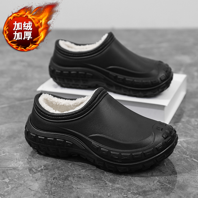厨师棉鞋冬季新款防寒防水防滑