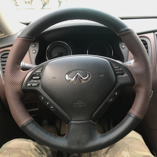QX50 FX35 QX60 G37 FX37专用手缝方向盘套 G25 2022英菲尼迪Q50L