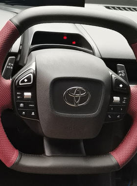 25款丰田BZ3专用手缝方向盘套BZ4铂智4X3X新凯美瑞亚洲龙全包把套