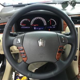 丰田12代皇冠专用手缝方向盘套13代皇冠威驰致炫致享全包把套改装