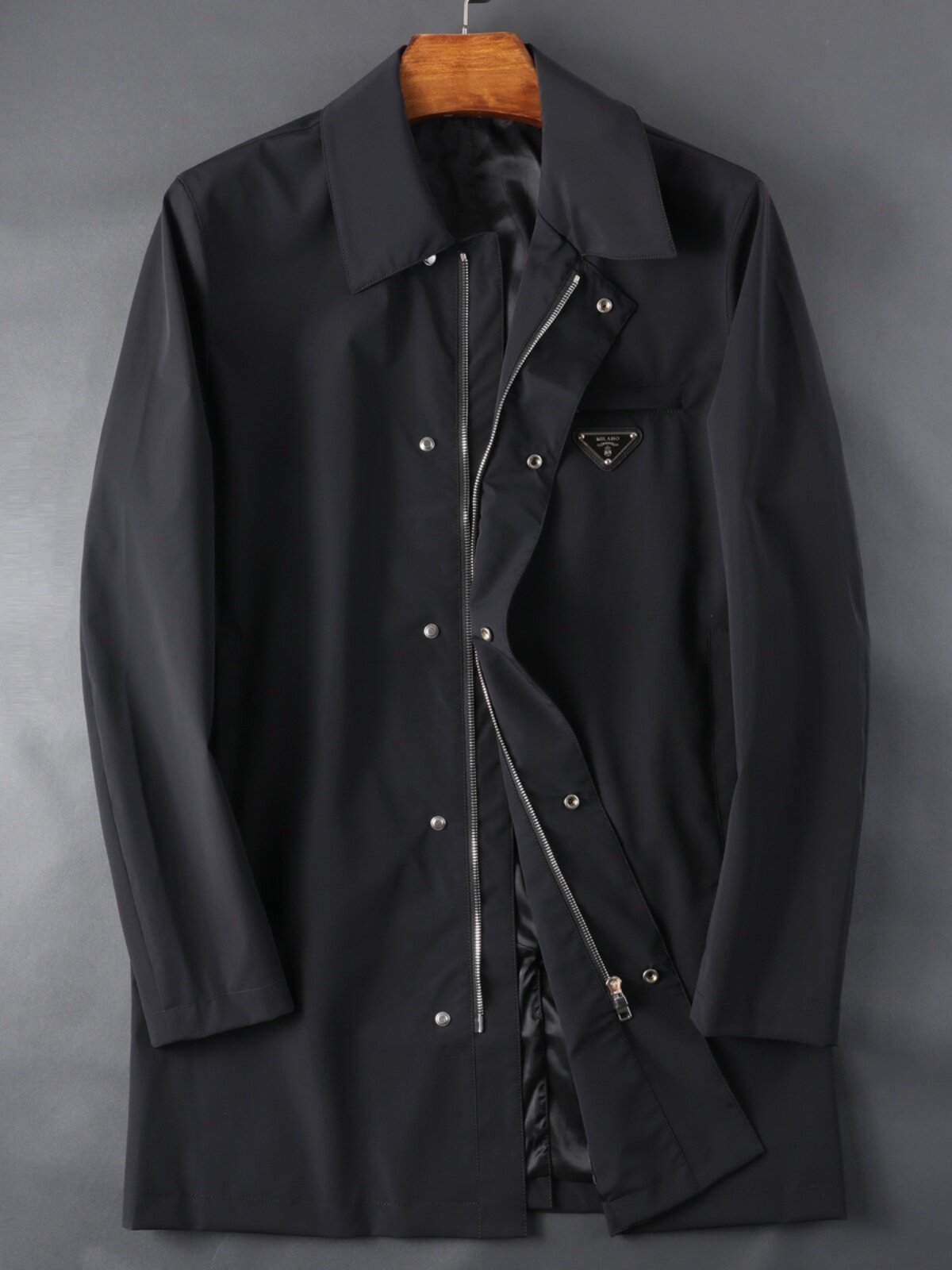 THE DEMEANOR IS AWE-INSPIRING THE STYLE IS SIMPLE THE AUTUMN AND WINTER STYLE MENS SLIM LAPEL MID-LENGTH TRENCH COAT JACKET MEN
