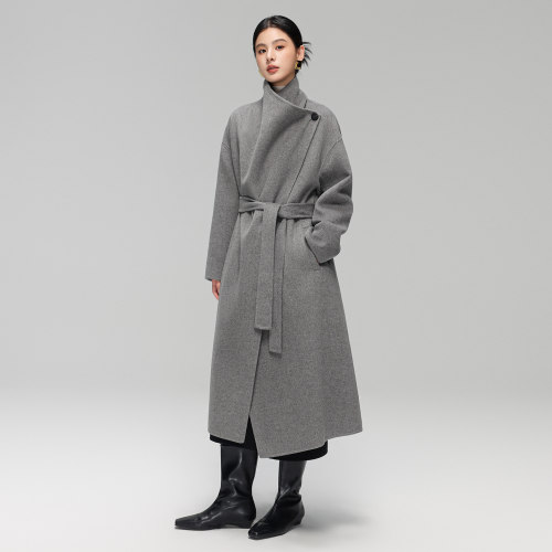 高级感双面呢羊毛羊绒大衣女