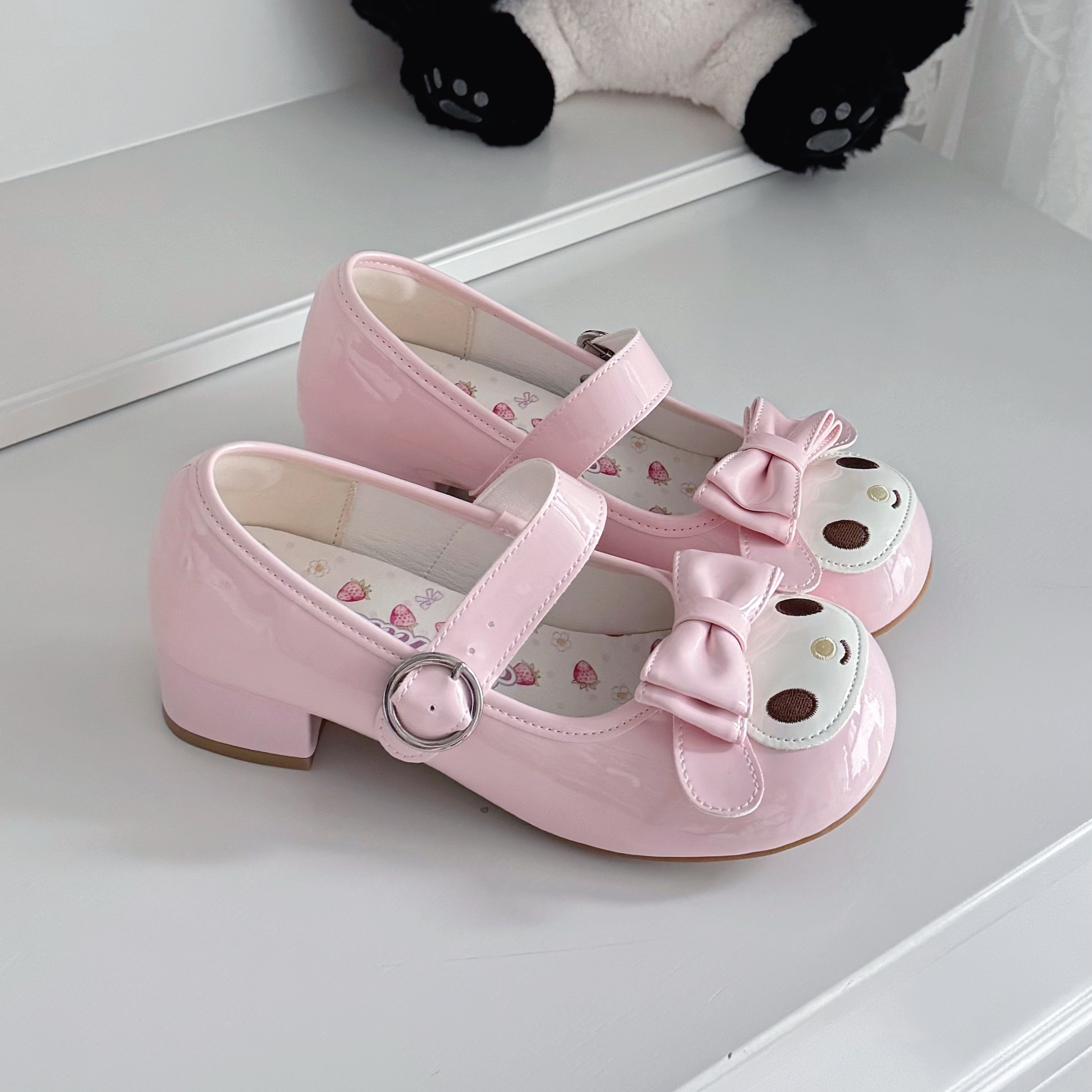 【中跟】悠米原创Lolita鞋可爱美美粉乐蒂圆头宅系粗跟lo鞋