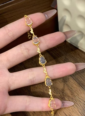 梦幻花园！天然水沫玉葫芦手链