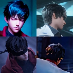 帝王Cosplay假发 我在病院学斩神 林七夜 安卿鱼 沈青竹 定制假毛